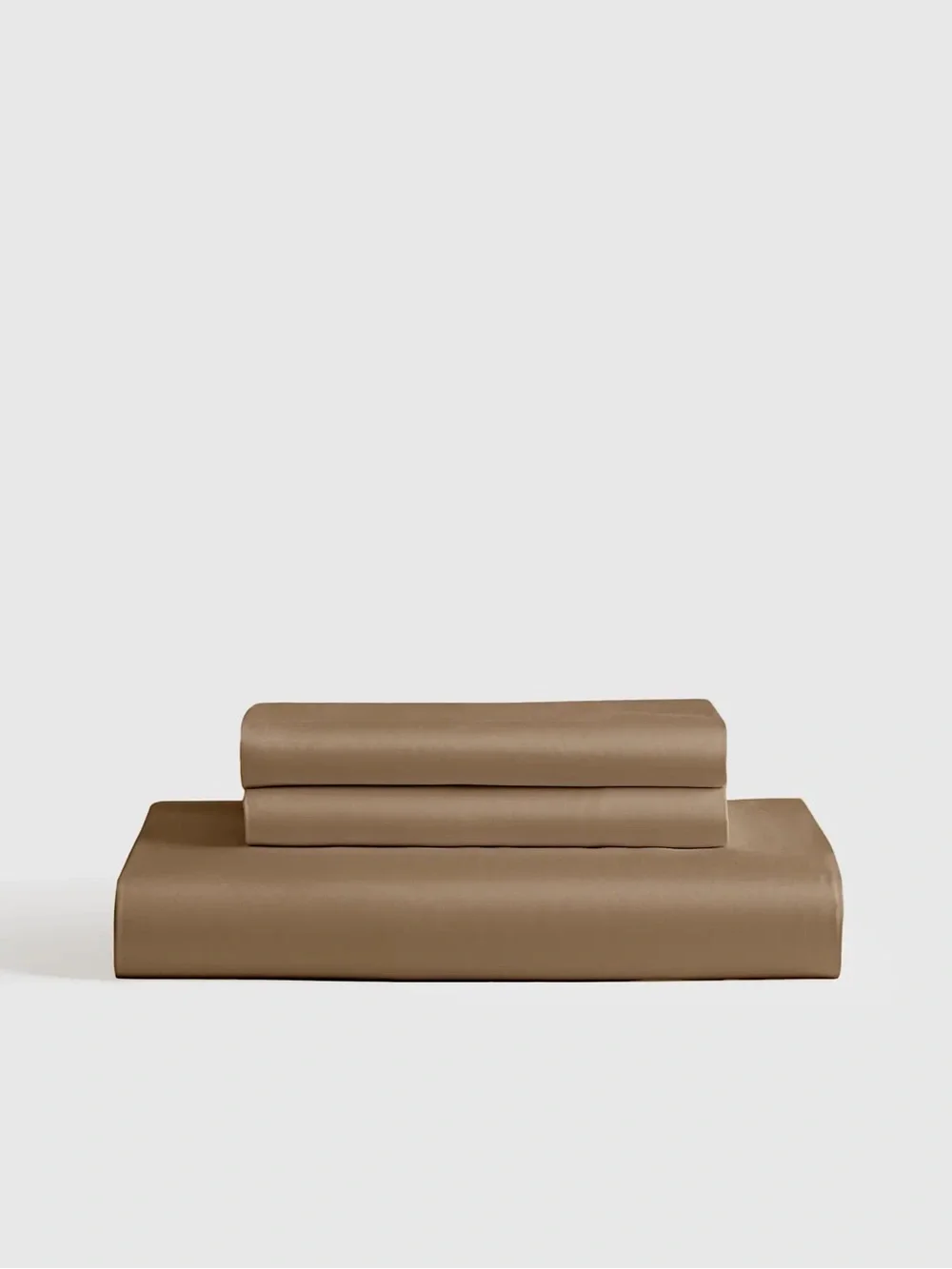 New Quince Bamboo Fitted Sheet Set Queen - Walnut MSRP $104